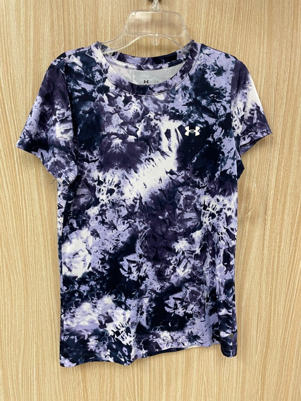 Under Armour Purple Tye Dye Print top size small